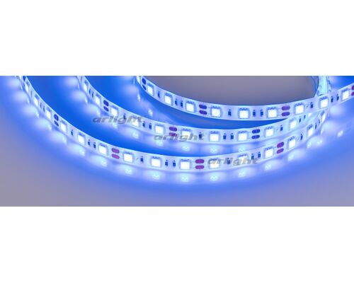 Лента RTW 2-5000SE 12V Blue 2x (5060, 300 LED, LUX) (Arlight, 14.4 Вт/м, IP65)