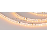 Лента RT 2-5000 24V Yellow 5mm 2x (3528, 600 LED, LUX) (arlight, 9.6 Вт/м, IP20)