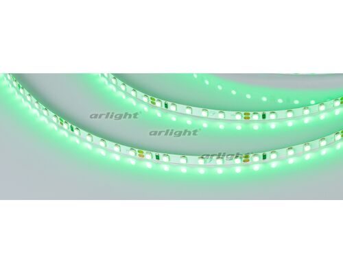 Лента RT 2-5000 24V Green 5mm 2x (3528, 600 LED, LUX) (arlight, 9.6 Вт/м, IP20)