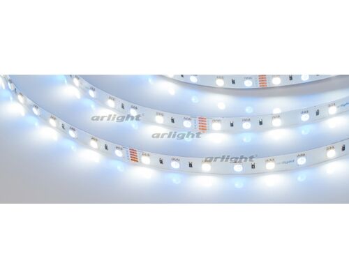 Лента RT6-5050-60 24V RGB-White 2x (300 LED) (arlight, 14.4 Вт/м, IP20)