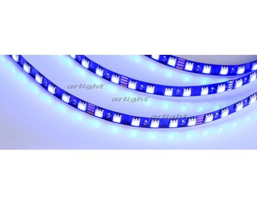 Лента RT 2-5000 24V RGB 3X (5060, 420 LED, BLACK) (arlight, 21 Вт/м, IP20)