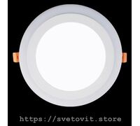 Светодиодный светильник встраиваемый CL «Round» 12W+4W white